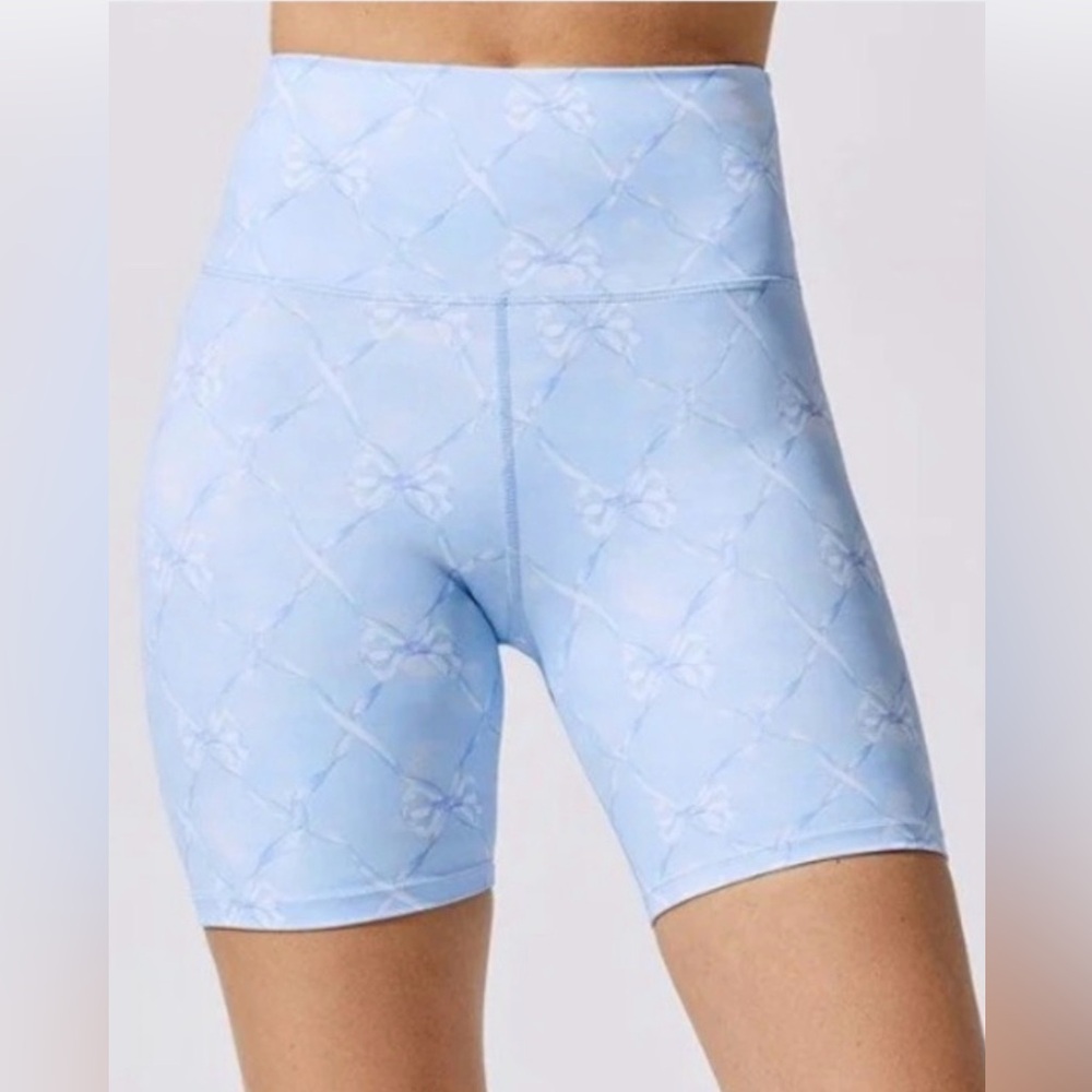 LOVESHACKFANCY X BEACH RIOT Bike Short BEAUX BLUE TIE DYE Size XS